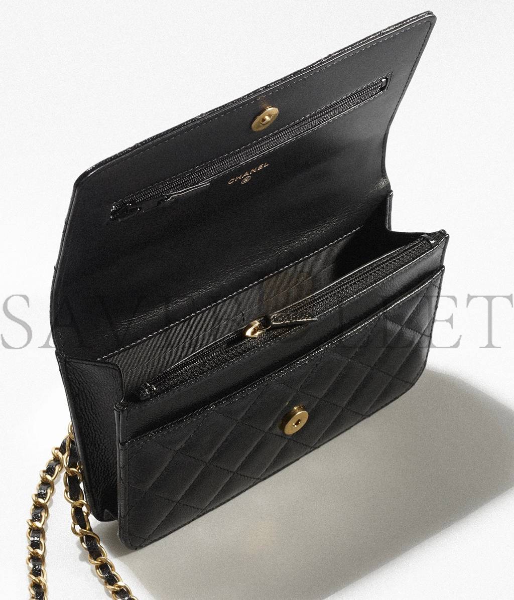 Ch*el wallet on chain gold hardware ap2804 b08299 94305 (19.2*12.3*3.5cm)